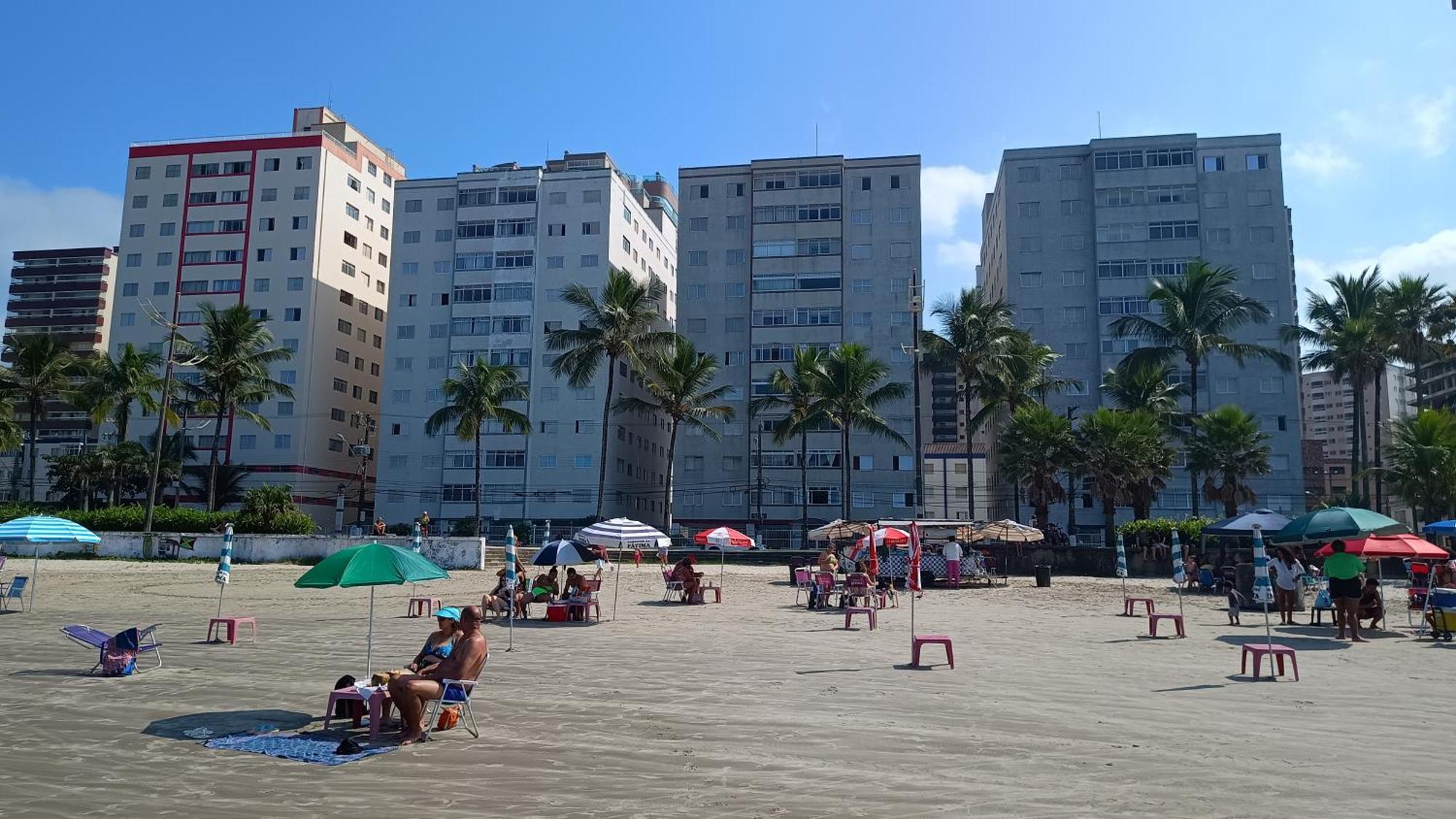 Apartamento Pe Na Areia Vila Caicara Praia Grande  Exterior photo